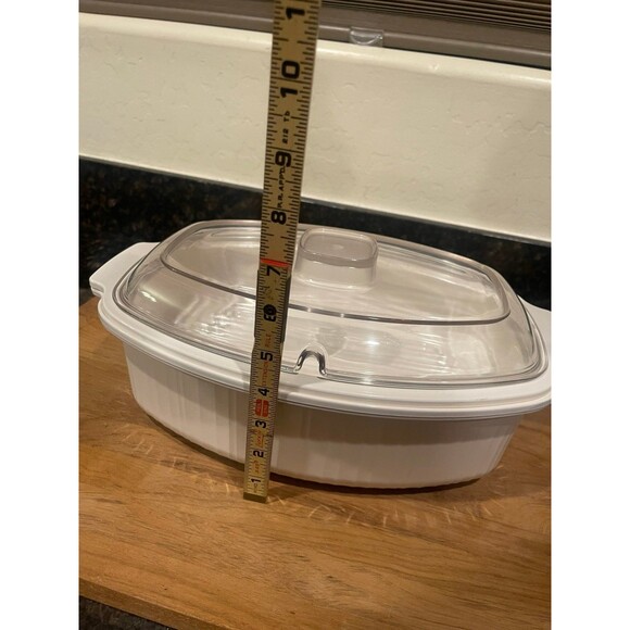 RARE Rubbermaid 4 Qt Oval Roaster Microwave Cookware - Picture 9 of 9